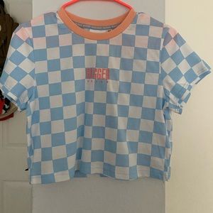 The Ragged Priest Checkered Crop Top